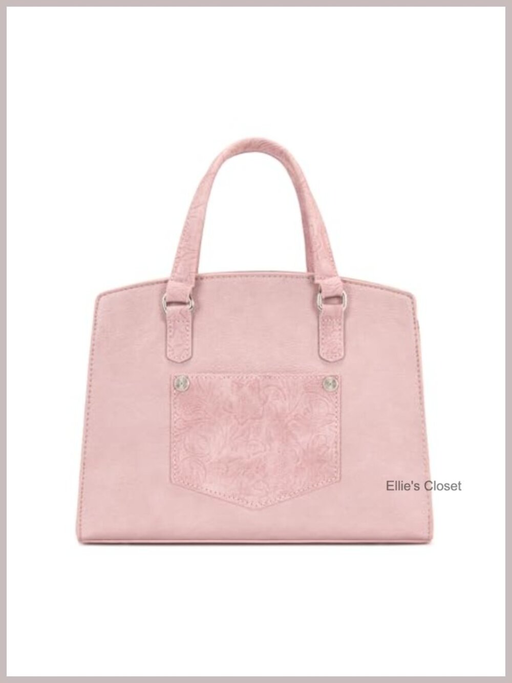Wrangler Lace Tote Bag for Women, Medium Satchel Purse with Floral Lace, Faux - Picture 4 of 6